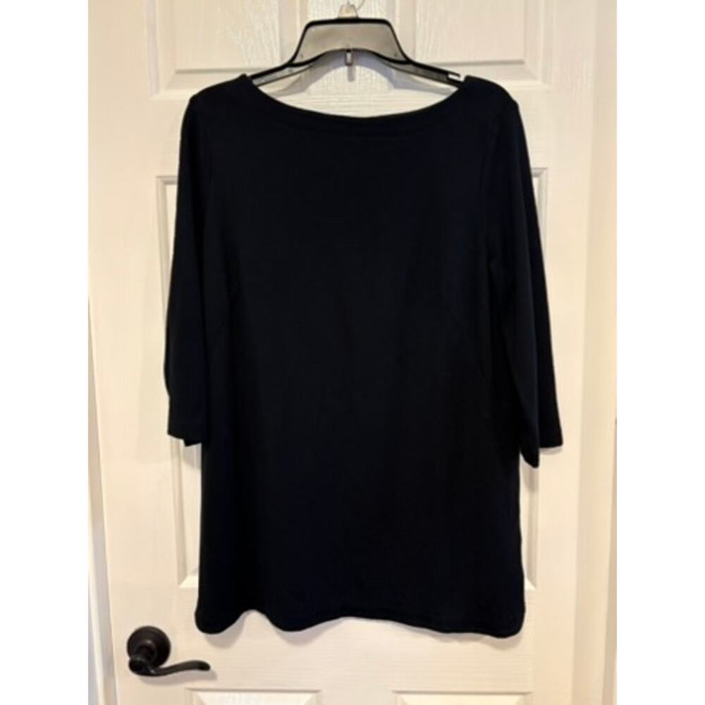 J.Jill ponte tunic top black large